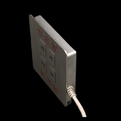 4 Keys Type Metal Numeric Keypad Water Resistant To Atm Machine