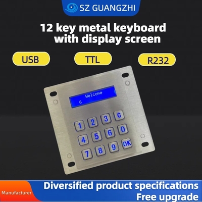 High voltage automatic power off function, stainless steel keyboard with display screen, GZ-Z001075，keynius pinpad