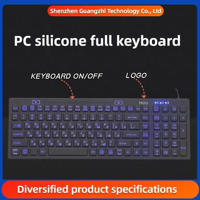 Backlight waterproof PC silicone full keyboard | medical equipment specific pinpad|rubber keypad|high temperature silicone rubber|custom rubber keypad