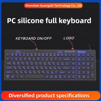 Backlight waterproof PC silicone full keyboard | medical equipment specific pinpad|rubber keypad|high temperature silicone rubber|custom rubber keypad