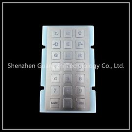 Personalized Metal Numeric Keypad 21 Keys Matrix Type Sus304 Stainless Steel Material