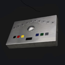 Desktop Type Industrial Keyboard With Trackball For Self Service Equipment
