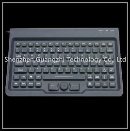 Black Silicone Rubber Keypad With Full Size Trackball Mouse Usb Or Ps2 Connection