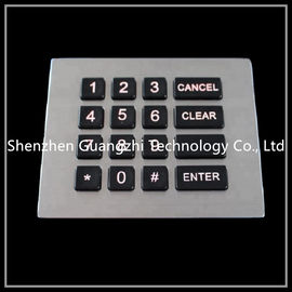 Flush Mount Backlit Numeric Keyboard , Metal Atm Machine Number Pad