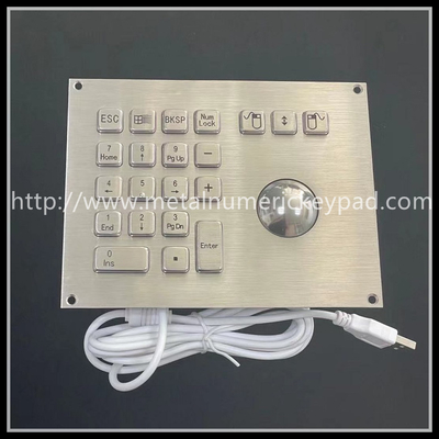 Computer Digital Industrial Keyboard With Trackball USB Interface