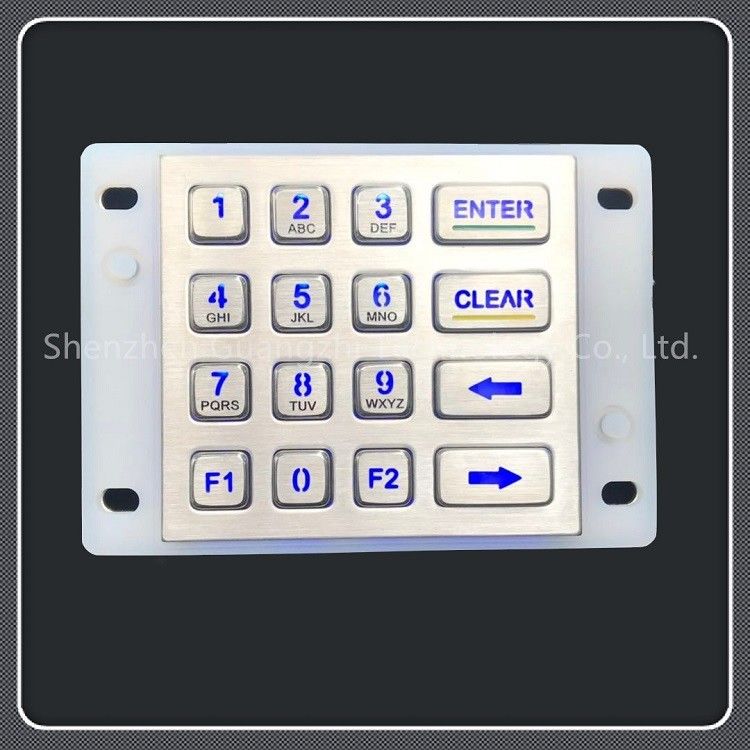 PINPAD Ip67 Waterproof Grade Backlit Numeric Keypad For Self Service Car Washing Machine