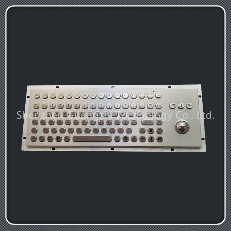 Customized Metal 84 Key Keyboard With Integrated Anti Riot Trackball Mouse