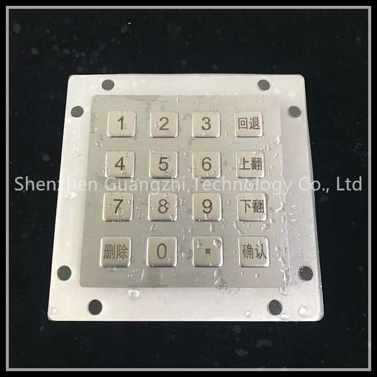 Good Tactile Feeling Waterproof Keypad Stainless Steel Material Ip67 Grade
