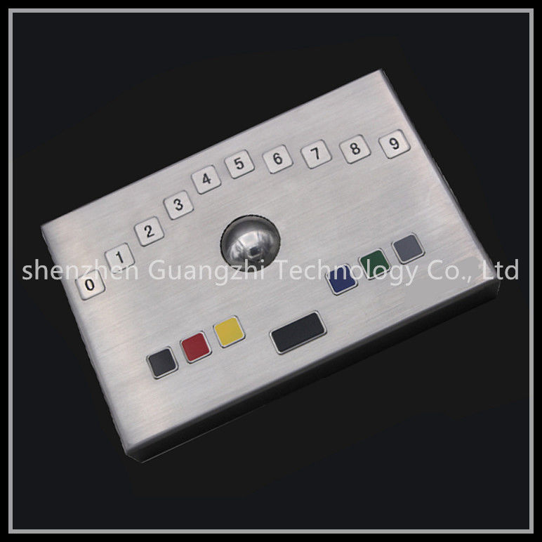 Desktop Type Industrial Keyboard With Trackball For Self Service Equipment