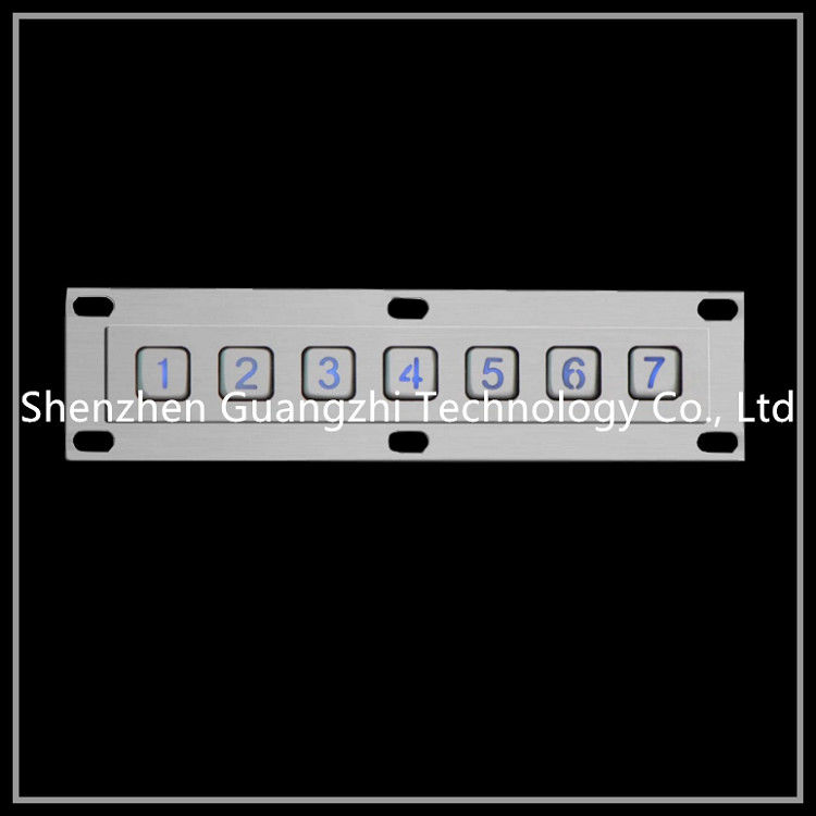 7 Buttons Backlit Numeric Keypad For Access Control Side Key Type