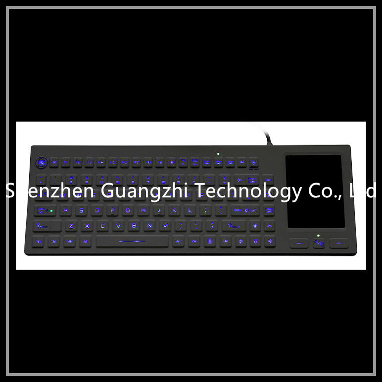 Ip68 Protection Silicone Rubber Keypad With Led Backlit Touchpad Wear Resistant