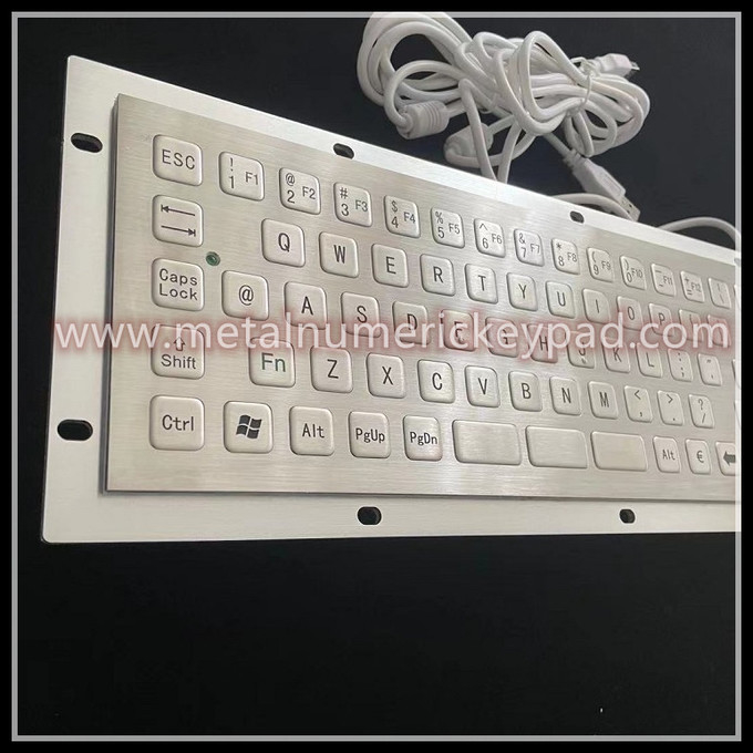 RoHS Metal Integrated Trackball Keyboard For Industrial Information Kiosk